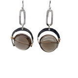 Minimal Smokey Quartz Earrings E82509