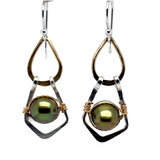 Olive Fresh Water Pearl Earrings E82577