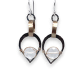 Quartz Hoops and Links Earrings E82691