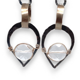 Quartz Hoops and Links Earrings E82691