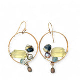 Embroidered Hoop Earrings E83536