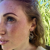 Crystal Mini Moon Hoop Earrings E65727