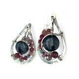 Echinacea Larvikite Post Earrings E83151 - Art by any Means Jewelryproduct_