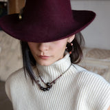 Garnet Solitaire Necklace 82610N