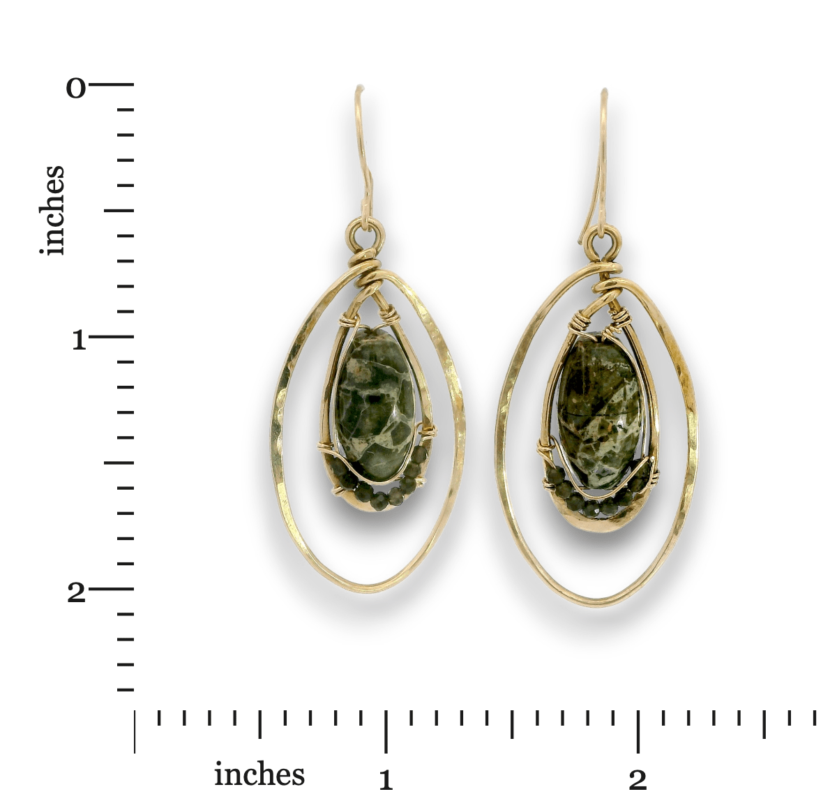 Elliptic Rhyolite Hoop Earrings - Art by any Means Jewelryproduct_