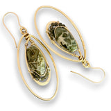 Elliptic Rhyolite Hoop Earrings - Art by any Means Jewelryproduct_