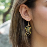 Elliptic Rhyolite Hoop Earrings - Art by any Means Jewelry#product_