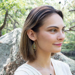 Elliptic Rhyolite Hoop Earrings - Art by any Means Jewelry#product_