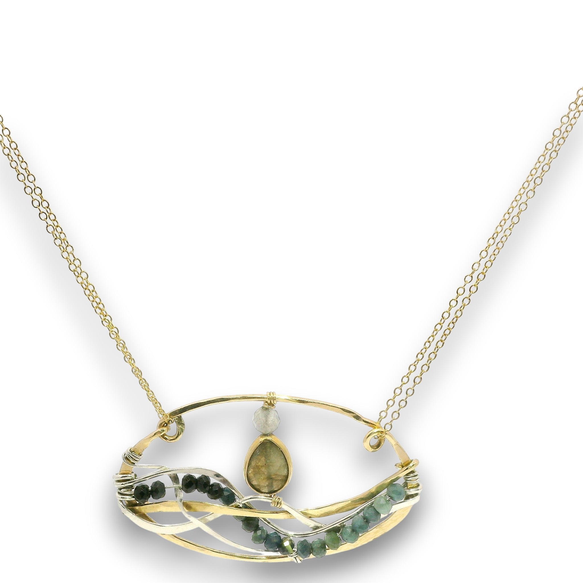 Elliptical Apatite Necklace 85046N - Art by any Means Jewelryproduct_