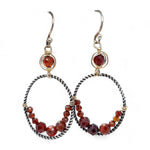 Ember Garnet Hoop Earrings E82596 - Art by any Means Jewelryproduct_