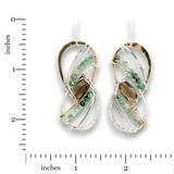 Emerald Gyro Earrings - Art by any Means Jewelryproduct_
