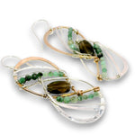 Emerald Gyro Earrings - Art by any Means Jewelryproduct_