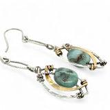 Emerald Nugget Earrings E84056 - Art by any Means Jewelryproduct_