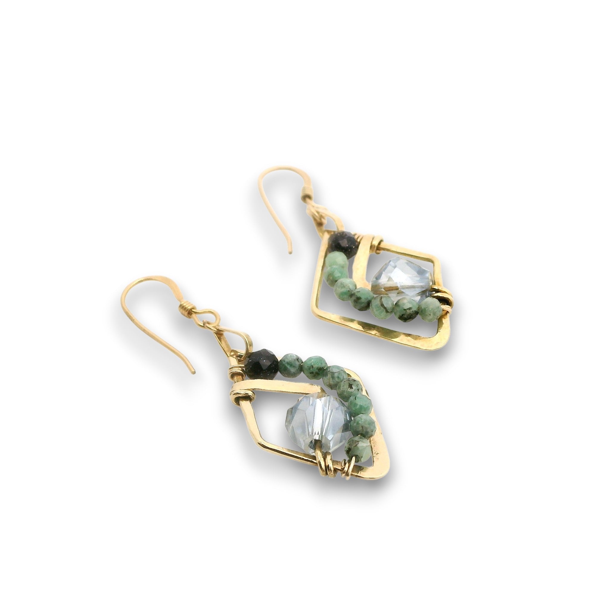 Emerald Trajectory Earrings E85047 - Art by any Means Jewelryproduct_