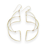 Empty Shadow Gold Earrings - Art by any Means Jewelryproduct_
