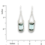 Encapsulated Chalcedony Chain Earrings - Art by any Means Jewelryproduct_