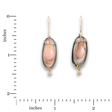 Encircled Opal Oval Earrings