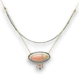 Encircled Opal Necklace 85050N - Art by any Means Jewelryproduct_
