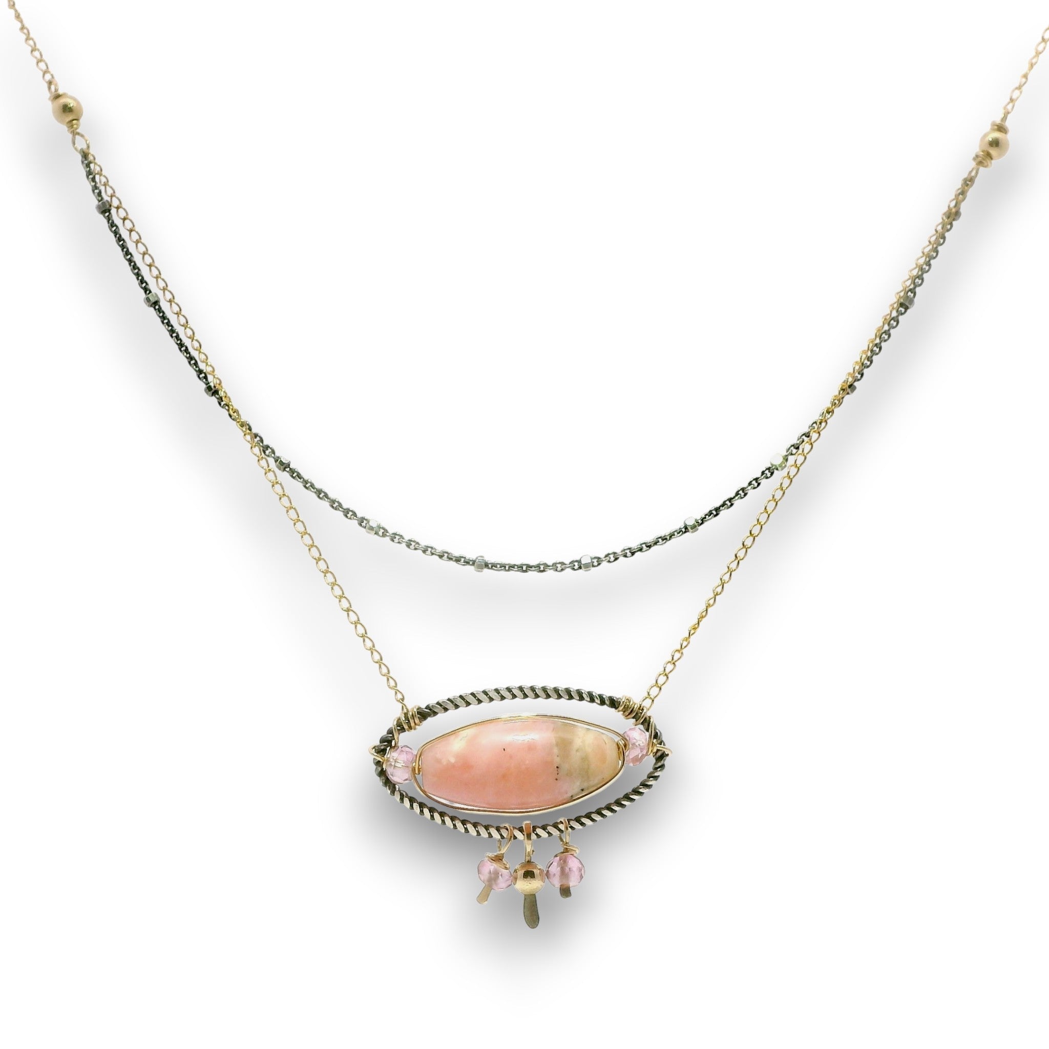 Encircled Opal Necklace 85050N - Art by any Means Jewelryproduct_