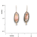 Encircled Opal Oval Earrings - Art by any Means Jewelryproduct_
