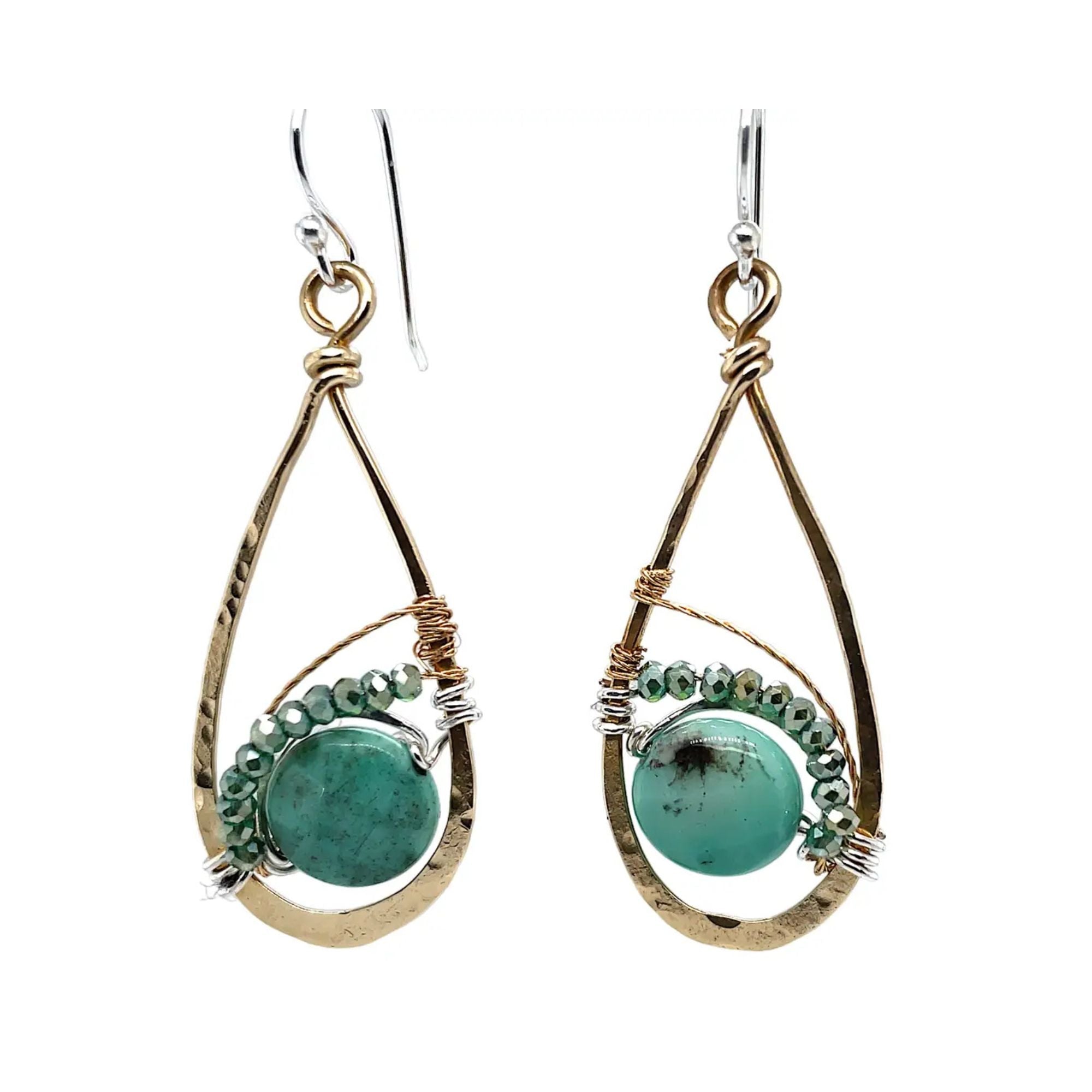 Envious Drop Chrysoprase Earrings E82641 - Art by any Means Jewelryproduct_