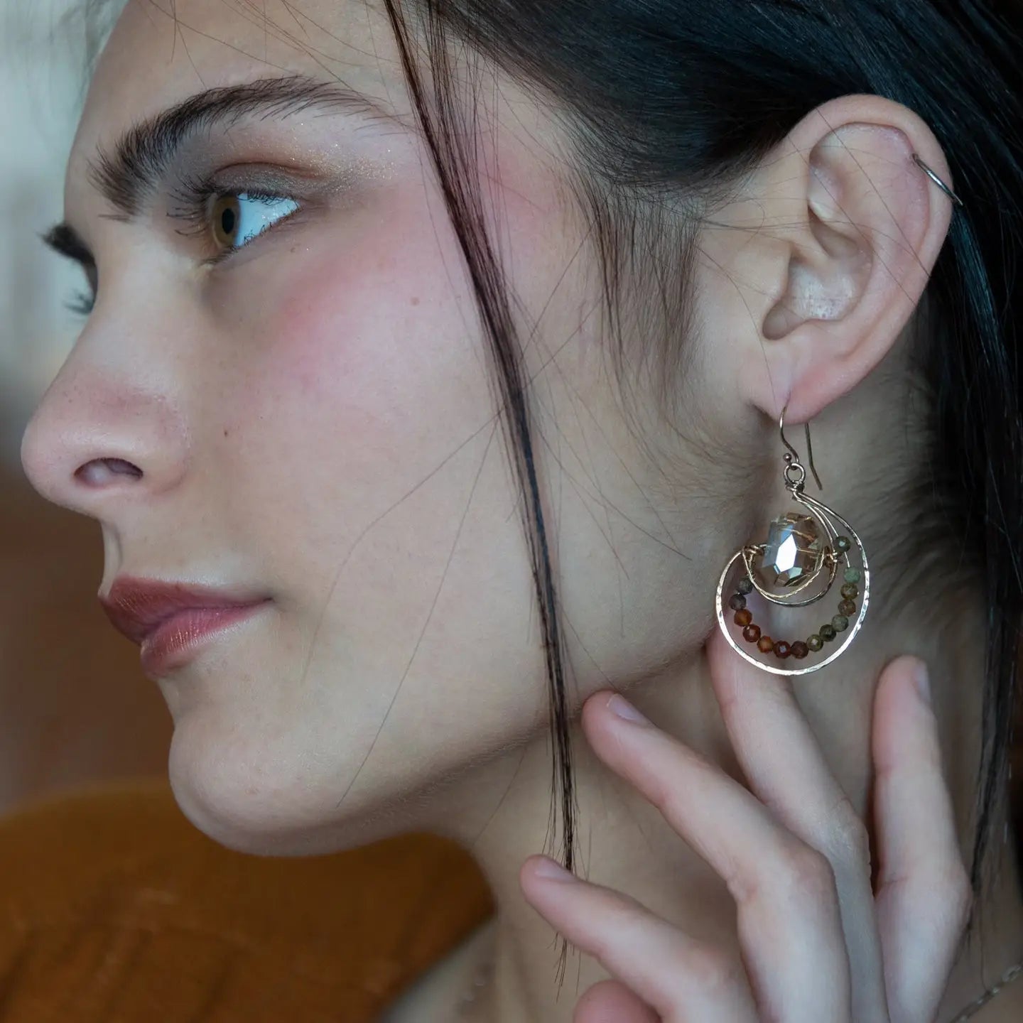 Ethereal Nutmeg Hessonite Earrings E83545 - Art by any Means Jewelryproduct_