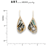 Evening Wing Pearl Drop Earrings - Art by any Means Jewelryproduct_