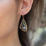 Evening Wing Pearl Drop Earrings - Art by any Means Jewelry#product_