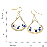 Fan Forgiveness Lapis Chandelier Earrings - Art by any Means Jewelryproduct_