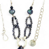 Iolite Gemstone Chain Necklace 82518N