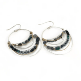 Feeling Blue Opal Hoop Earrings E82652 - Art by any Means Jewelryproduct_
