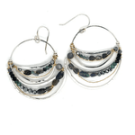 Feeling Blue Opal Hoop Earrings E82652 - Art by any Means Jewelryproduct_