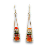 Fire Agate Stack Earrings - Art by any Means Jewelryproduct_