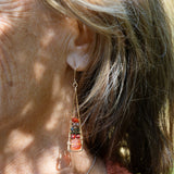 Fire Agate Stack Earrings - Art by any Means Jewelry#product_