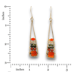 Fire Agate Stack Earrings - Art by any Means Jewelryproduct_