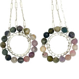 Flexibility Coin Tourmaline Earrings E84706 - Art by any Means Jewelryproduct_