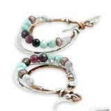 Flexibility Tourmaline Chanel Hoop Earrings E84008 - Art by any Means Jewelryproduct_
