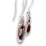 Floral Sphere Ruby Earrings E85029 - Art by any Means Jewelryproduct_