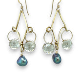 Fluted Chandelier Pearl Earrings E82051 - Art by any Means Jewelryproduct_
