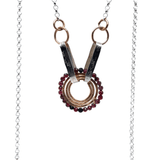 Garnet Disc Necklace 82630N - Art by any Means Jewelryproduct_