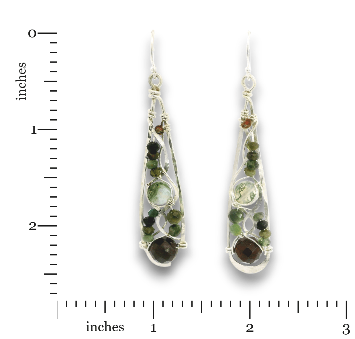 Garnet Glory Drop Earrings - Art by any Means Jewelryproduct_