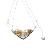 Gemstone Citrine Wedge Necklace 83015N - Art by any Means Jewelryproduct_