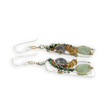 Gemstone Parallelogram Earrings - Art by any Means Jewelryproduct_