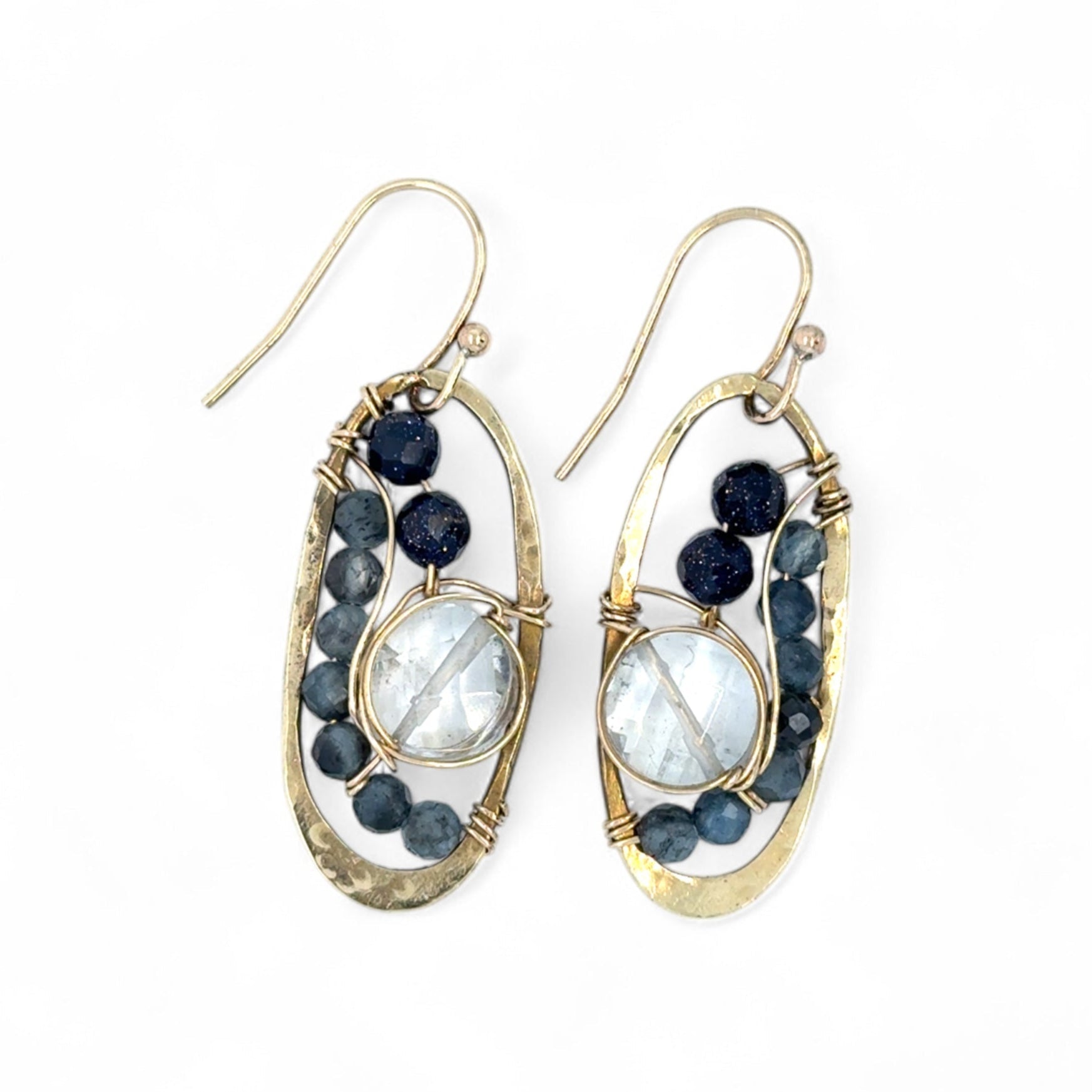 Gemstone Rivulets Quartz Earrings E83601 - Art by any Means Jewelryproduct_