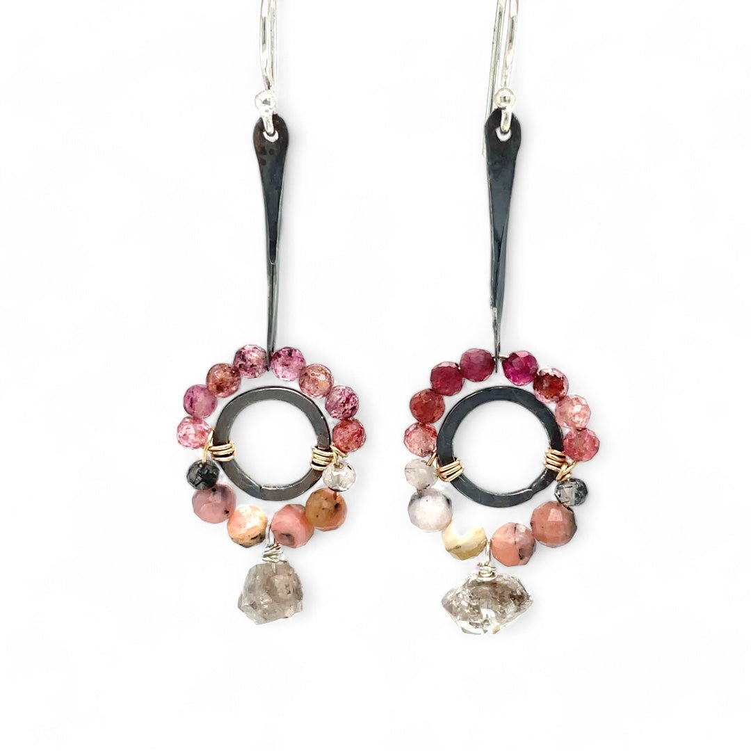 Gemstone Sphere Earrings E83157 - Art by any Means Jewelryproduct_