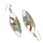 Gemstone Stain Glass Earrings - Art by any Means Jewelryproduct_