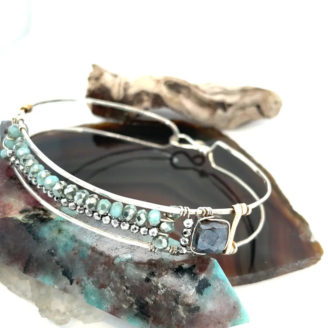 Get in Line Crystal Cuff Bracelet - Art by any Means Jewelryproduct_