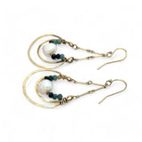 Glam Pearl Hoop Earrings E83186 - Art by any Means Jewelryproduct_