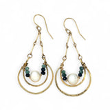 Glam Pearl Hoop Earrings E83186 - Art by any Means Jewelryproduct_