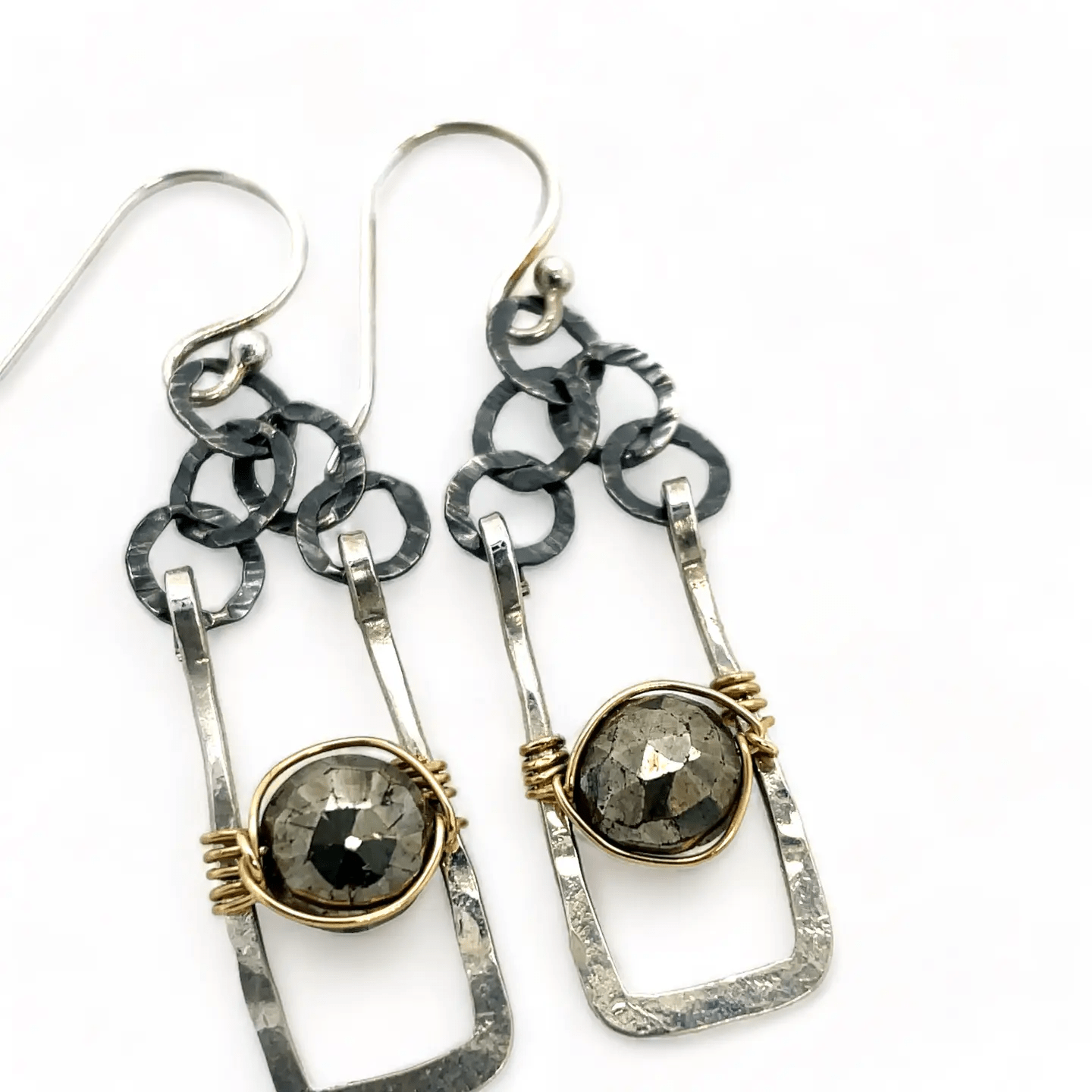 Glitter Pyrite Earrings E82510 - Art by any Means Jewelryproduct_